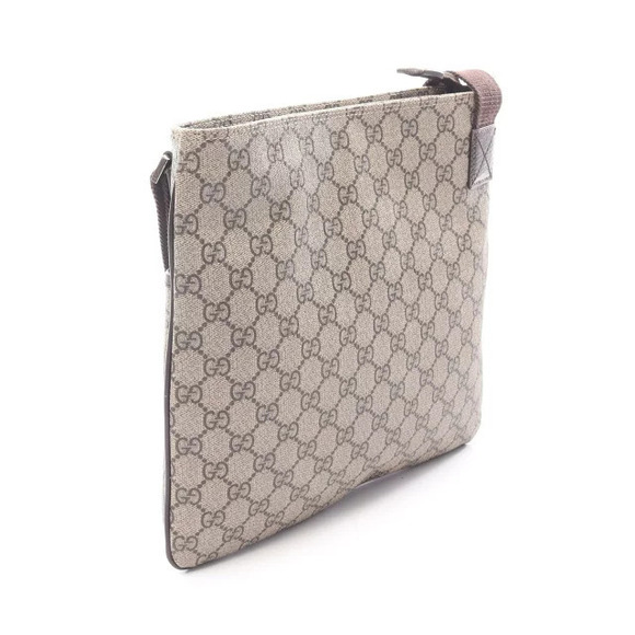 Gucci Handbags - Gucci Leather Canvas Shoulder Beige Supreme Bag Brown GG Tan Brown